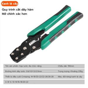Kìm cắt sắt CRV Fute siêu khỏe cắt đứt mọi loại thépổ khóa dây xích cáp điện kềm điện đa năng bấm cos loại tốt