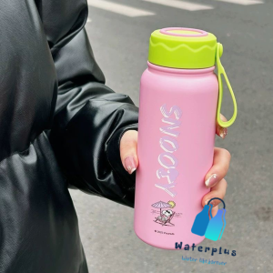 【WP】500ml 316 Stainless Steel BPA-Free Snoopy Candy Thermos Office Travel Bottle Thermos Leak-Proof