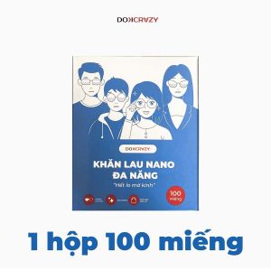 [CHÍNH HÃNG] Khăn lau kính mắt kính NANO chuyên dụng DOKCRAZY chống bám hơi nước đi mưa đeo khẩu trang
