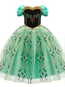 Girl Anna Dress Kids Halloween Cosplay Costume Children Princess Dresses Carnival Birthday Elegant Party Clothes 3-10 Years2026