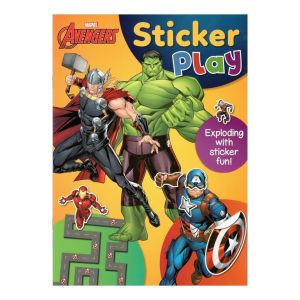 Marvel Avengers Sticker Play Activities Book With Stickers For Kids To Play & Learn Ironman Hulk Thor