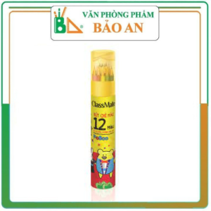 Bút chì 12 màu Classmate Chì mềm mịn Dễ chuốt khó gãy .Màu sắc tươi sáng Không độc hại