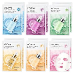 MOOYAM SERUM Face Mask – Whitening & Moisturizing Botanical Sheet Mask Collection