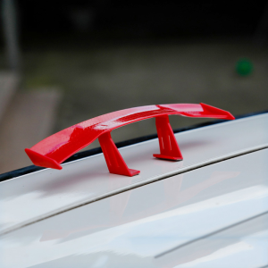 Xe Mini Đuôi Cánh nhìn giống sợi carbon ống xả độ Cánh mẫu đơn giản Tự Động thanh hướng gió hậu Trang Trí Phụ Kiện Xe Hơi