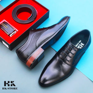 Giày tây nam da bò đế gỗ - hàng cao cấp sang xịn - da bò thật 100% kết hợp đế phíp cao cấp siêu đẹp (gt08)