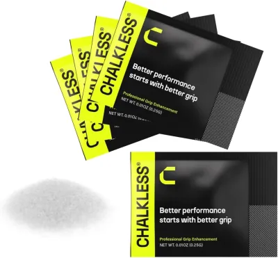 Chalkless Grip Enhancer - Premium Liquid Chalk Alternative & Less Mess Hand Chalk for Weightlifting Powerlifting Yoga Gaming Climbing and More Non-Toxic Long-Lasting & Reliable