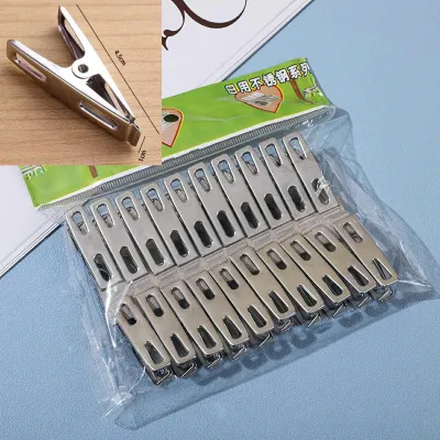 Set 20 kẹp quần áo inox cao cấpKẹp quần áo để treo tất Quần áo Hình ảnh Con dấu thực phẩm-NIEVE