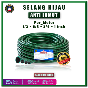 SELANG AIR TAMAN PERMETER BENANG HIJAU ANTI LUMUT 1 ROL SELANG TAMAN FLEKSIBEL PERKEBUNAN MURAH COD