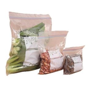30pcs Original Thicken Transparent Fresh Keeping Bag Reusable Food Storage Bag With Zipper Waterproof Anti-Cross Smell Storage Beg Boleh Kedap Semula Bergaris Dua Gred Makanan Beg Pembungkusan Pengawetan Makanan Beg Plastik Isi Rumah Yang Boleh Kedap
