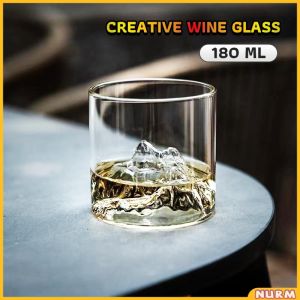 Nurm 180ml Japanese Style Transparent Glass Cup Whisky Wine Heat Resistant Glass Mug