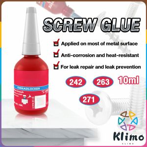 KLIMO Metal Thread Anaerobic Adhesive 10ml Thread Fixative Adhesive Screw Fixing Glue 242 271