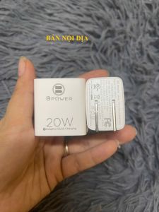 Cóc sạc nhanh Pisen 20W 2 cổng USB + Type C chín hãng Sạc Nhanh An Toàn Siêu Bền