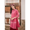 Áo dài cách tân dáng suông trẻ trung - Xưởng may áo dài Đan Linh. 