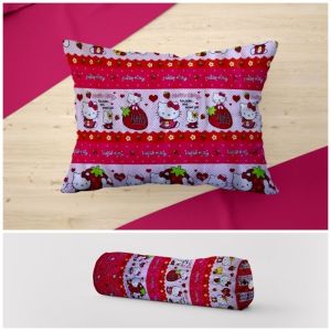 Sarung Bantal Dan Sarung Guling Motif anak karakter Katun Disperse LP