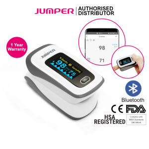 Jumper Pulse Oximeter (JPD-500F) – Bluetooth Smart App HSA Registered CE FDA Approved