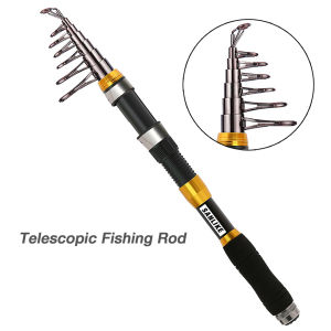 SANLIKE Fishing Rod and Reel Sets Telescopic Spinning Fishing Rod 5+1BB Reels Combos
