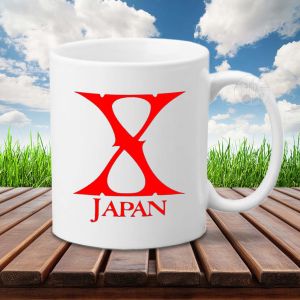 แก้วกาแฟ วง X Japan สกรีนรูปรอบแก้ว ภาพคมชัดสวยงาม ของใหม่มือหนึ่ง หรือจะส่งรูปมาให้สกรีนก็ได้ / XW3