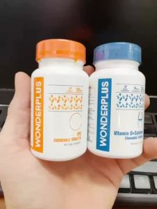 Combo Viên Nhai Bổ Sung Vitamin C 60 Viên + Vitamin D Wonderplus Giúp Làn Da Rạng Rỡ Giúp Xương Chắc Khoẻ Hộp 60 Viên