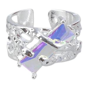 Đá quý hiện đại nhúng Nhẫn trong Dung Nham chất lỏng thiết kế thời trang Nhẫn phụ kiện lý tưởng để tăng cường trang phục dự tiệc