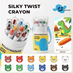Touchmark Twistable Crayons for Kids Non Dirty Non Toxic Painting Colouring Painting