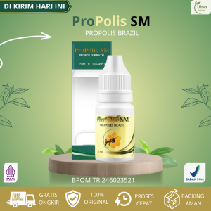 Propolis SM Brazilian 100% Asli - Obat Tetes Herbal Multikhasiat dengan Nano Technology (6 ml)