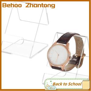 Behoo Acrylic Watch Display Stands Clear Watch Holder Organizer Jewelry Watch Rack Single Watch Display Holder Showcase