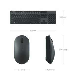 Xiaomi MI Wireless Keyboard Mouse Set 2 คีย์บอร์ดไร้สาย 104 Keys 1000dpi 2.4GHz