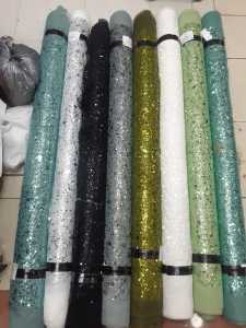 Mula Store - Gaun Pengantin Slim Leher Sabrina Gratis Selayer - Baju Penganten Model Sabrina Terbaru Full Sequin - Pakaian Wedding Murah