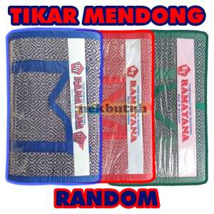 Tikar Lipat Mendong Songket Asli Piknik Camping Lesehan Ukuran Besar Tiker Jumbo 200x300