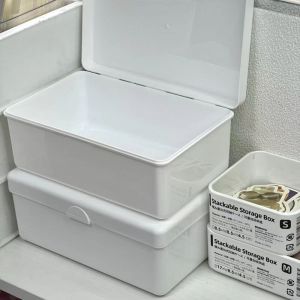 SXXINGI Dustproof Storage Box White Flip Cover Picture Holder Ins Plastics Photo Collect Box Card