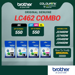 Brother LC462 Cyan Magenta Yellow Black Original Ink Cartridge for MFC-J2340DW MFC-J2740DW MFC-J3540DW MFC-J3940DW LC-462