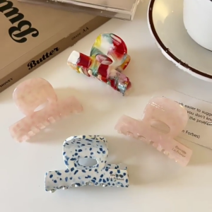 French Style Acetate Hair Claw Clip Elegant Hairpin Strong Hold Fashion Hair Decoration Multipurpose Hair Clip For Women