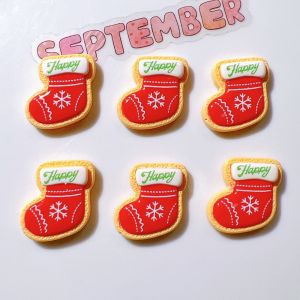 MUNCHX 20PCS Thiết kế  phẳng Tượng nhỏ bằng nhựa resin Hình dạng bông tuyết Vật liệu nhựa Đồ trang trí hình người tuyết Đa năng Kích thước thu nhỏ Đồ trang trí hình bông tuyết tuần lộc Dùng cho làm album ảnh