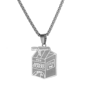 Elegant Milk Box Pendant Necklace Milk Box Necklace Party Necklace Modern Chain Necklace Suitable for Various Occasion