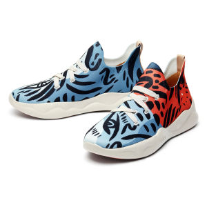 UIN Mijas Mens Art Painted Travel Shoes Slip On Loafers Comfort Lightweight Sneakers