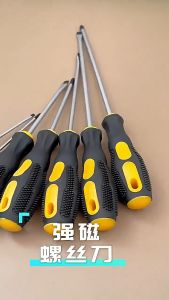 Hight Quality 4"6"8"Inch Magnetic Screw Driver Rubber Handle Phillips/Flat Screwdriver