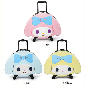 New 18 Inch Cartoon Cute Childrens Pink Carry-on PC Cabin Travel Board Suitcase With Silent Wheels Trolley Roller Luggage Bag Check-in Case For Girl Free Shipping