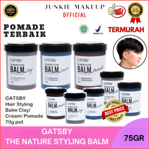 𝗝𝗨𝗡𝗞𝗜𝗘 𝗠𝗔𝗞𝗘𝗨𝗣 - GATSBY The Nature Styling Balm |Hair Styling Minyak Rambut Pomade