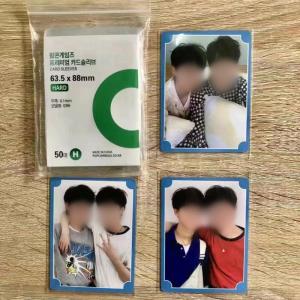 Photocard bảo vệ Kpop tay áo rõ ràng chủ sở hữu thực tế bảo vệ dễ dàng để sử dụng cho photocard thiệp Album
