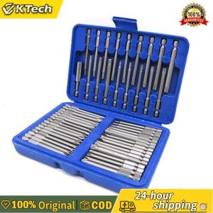 【Vktech】50 ชิ้น 75 มิลลิเมตรความปลอดภัยไขควง Bits Torx Star Hex Slotted Phillips