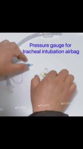 Endotracheal Intubation Balloon Pressure Gauge Saturation Detection DeviceAnimal Anesthesia Machine Accessories Clinic