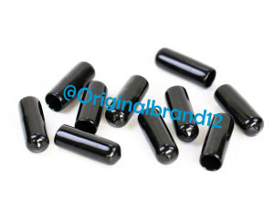 Soft PVC Cable End Cap Sealing 15mm Hitam