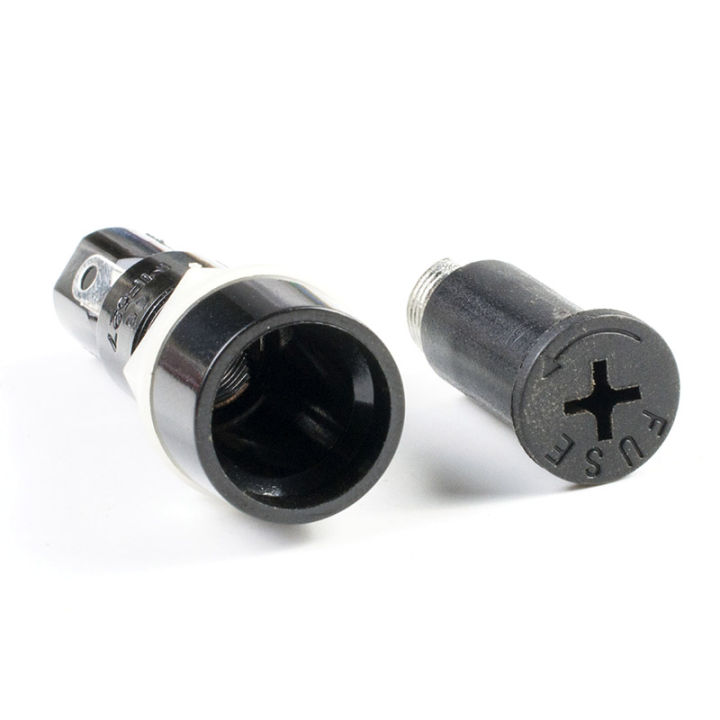 Fuse Holder With Transparent Cover For 5x20mm Fuses - PCB Mount
