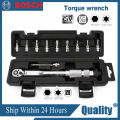 【11-piece set】Adjustable Torque Wrench Torque Wrench Torque Wrench 1/4" 5-25Nm Adjustable Torque Wrench Bicycle Repair tools kit. 