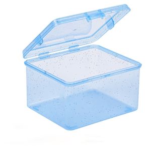 HEALMEYOU Rectangular Shape Storage Box Transparent Plastic Jewelry Container Collection Box Multi-purpose Dust-proof Storage Case for Storing Jewelry