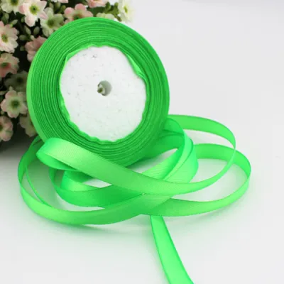 25yards/roll 10mm Single Face Satin Ribbon Webbing Decaration Gift Christmas Ribbon