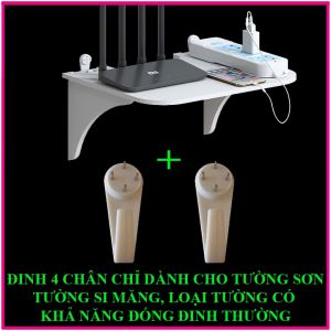 Kệ wifi treo tường Kệ gắn tường chất liệu gỗ cao cấp chống nước tuyệt đối tạo không gian gọn gàng