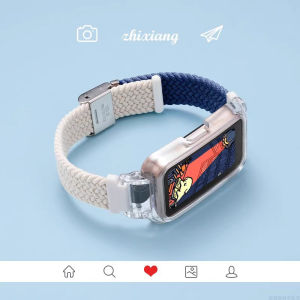 Nylon Strap + Protective Case For Huawei Band 8/9 Adjustable Strap for Huawei band 8 9 watchband