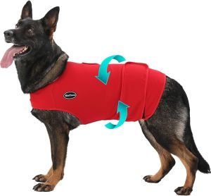 Dog Anxiety Vest Skin-Friendly Thunder Jacket for Dogs Dog Calming Shirt for Thunder Fireworks Vet Visits and Separation - KeepCalm Without Medicine Fit for Small Medium Large Dogs