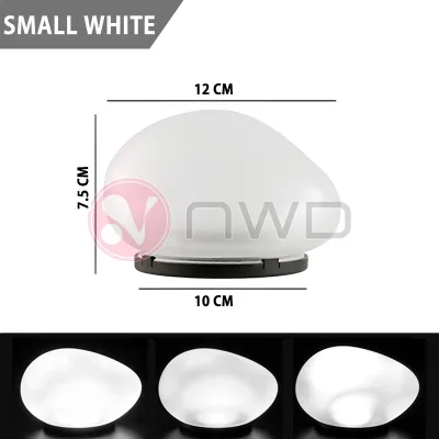 《 𝗚𝗔𝗥𝗗𝗘𝗡 𝗔𝗨𝗥𝗔 》 Artificial Pebble Stone Solar Lamp Outdoor LED Lawn Night Light Lampu Batu 鹅卵石灯 NWD
